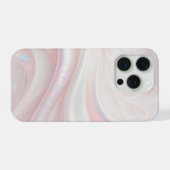 ラグジュアリー・イリデッセント・リキッドパール iPhoneケース (裏面横)
