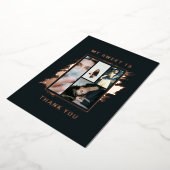 ラグジュアリー・エレガント・サンクス・卒業フォイルカード 箔招待状 (回転した状態)