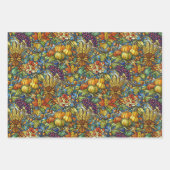 ラグジュアリー カラフル ハーベスト ラッピングペーパーシート (正面2)