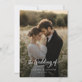 ラグジュアリー　カントリー　ミニマル　ロマンチック　フォトウェディング 招待状 (正面)