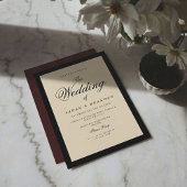 ラグジュアリー クラシック エレガント ヴィンテージ スタイル ウェディング 招待状