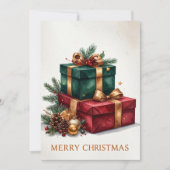 ラグジュアリー クリスマス ギフト メリークリスマス ホリデー (正面)