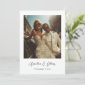 ラグジュアリー・グラマラスな結婚式の御礼カード サンキューカード (スタンド正面)