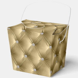 ラグジュアリー グラム ウォーム ゴールド フェイクベルベット フェイバーボックス