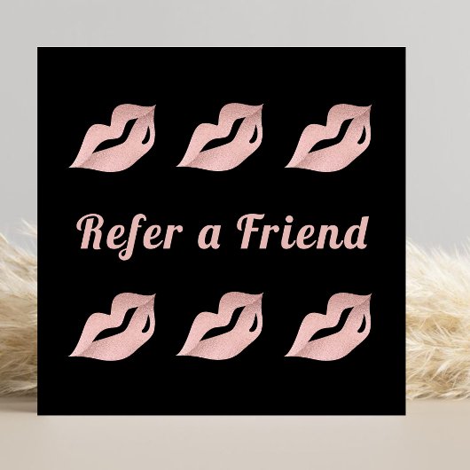 ラグジュアリー グラム ゴールド ローズ リップス & ブラック 紹介カード 予約カード