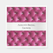 ラグジュアリー グラム ピンク 偽ベルベット スタンダードランチョンナプキン (正面)