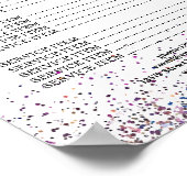 ラグジュアリー グリッター 料金表 メイクアップ＆ヘア スタイリスト ポスター (角)