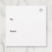 ラグジュアリー ゴールドとホワイト ラグジュアリー フェスティブ フェイバータグ (裏面)