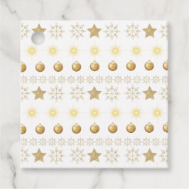 ラグジュアリー ゴールドとホワイト ラグジュアリー フェスティブ フェイバータグ