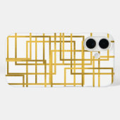 ラグジュアリー ゴールド幾何学柄 iPhone カー Case-Mate iPhoneケース (裏面 (横))