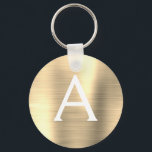 ラグジュアリー ゴールド フェイク ステンレス スチール モノグラム キーホルダー<br><div class="desc">豪華なゴールドのフェイクステンレススチールを使用した、洗練されたキーケース。 こちらのキーケースは、イニシャルと名前をカスタマイズして入れることができます。 誕生日、結婚式前のシャワー、独身最後のバチェロレッテパーティーのギフトとして最適です。</div>