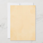 ラグジュアリー ゴールド フローラル セーブ・ザ・デート (裏面)