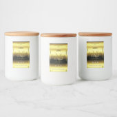 ラグジュアリー ゴールド プロダクト ラベル ジュエリー モノグラム ロゴ (ボトル)