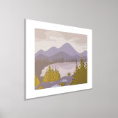 ラグジュアリー ゴールド リラックマ アブストラクト ランドスケープ 実物 箔ポスター (レイダウン)