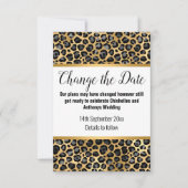 ラグジュアリー ゴールド レオパード 延期 カード (正面)