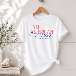ラグジュアリー スクリプト オール アメリカン ブライド バチェロレッテ Tシャツ