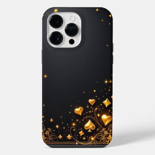 ラグジュアリー・スターリー・ハート iPhoneケース (裏面)