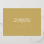 ラグジュアリー スノーフレーク ミニマル フォト ファミリー フレーム 箔シーズンカード (裏面)