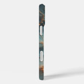 ラグジュアリー セレスチャル ティール マーブル 携帯ケース - 輝き  Case-Mate iPhoneケース (裏面 / 右)