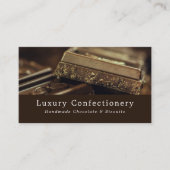 ラグジュアリー チョコレート、菓子用品 名刺 (正面)