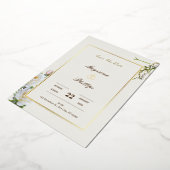 ラグジュアリー デジタル ウェディング 招待状 (回転した状態)