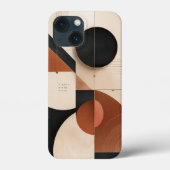 ラグジュアリー・ニュートラル幾何学デザイン iPhone 13 Mini Case-Mate iPhoneケース (裏面)