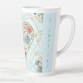 ラグジュアリー, バレンタインデー, 私の心の花 カフェラテマグ