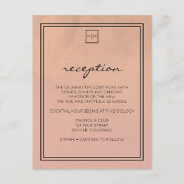 ラグジュアリー バーガンディー＆ブラッシュ 受付カード エンクロージャーカード