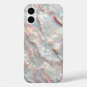 ラグジュアリー・パールアゲートスマホケース - 虹色 iPhone 16 PLUSケース