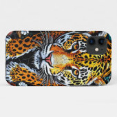 ラグジュアリー ヒョウ柄 ボールド ワイルド スタイル Case-Mate iPhoneケース (裏面(横))