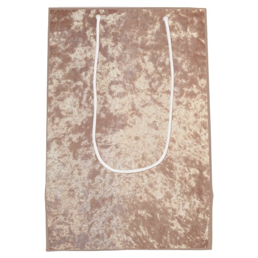 ラグジュアリー·ビパーソナライズされたローヴ特別抱き枕 ミディアムペーパーバッグ (裏面)