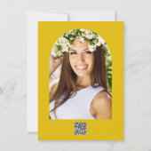 ラグジュアリー ビューティー ゴールド ドリップ ペコ ペコ バースデー 招待状 (裏面)