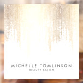 ラグジュアリー フェイク ゴールド コンフェッティ レイン ビューティー サロン ウィンドウサイン (シート2)