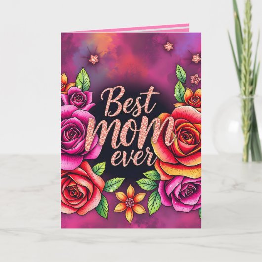 ラグジュアリー フラワー モダン ギフトコレクション カード (正面)