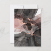 ラグジュアリー フローティング ローズ セーブ・ザ・デート RSVP カード (裏面)