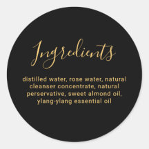 ラグジュアリー ブラック アンド ゴールド ビューティー 成分一覧