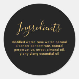 ラグジュアリー ブラック アンド ゴールド ビューティー 成分一覧 ラウンドシール