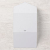 ラグジュアリー・ブラック・ギャツビーの結婚式保存日 オールインワン招待状 (外側)