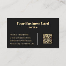 ラグジュアリー ブラック＆ゴールド ミニマリスト プロフェッショナル