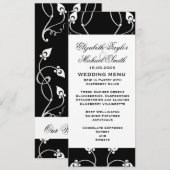 ラグジュアリー・ブラック・スワールズ・ダマスメニュー メニュー (正面/裏面)