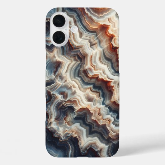 ラグジュアリー ブルーアンバー瑪瑙 スマホケース - 繊細 Case-Mate iPhoneケース (裏面)