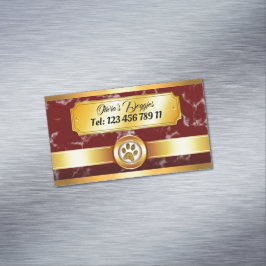 ラグジュアリー ペットシッター ドッグウォーカー マグネット名刺