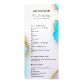 ラグジュアリー・ホログラフィック・アゲート・ゴールド・オパール　価格リスト ラックカード (正面)