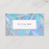 ラグジュアリー ホログラフィック トレンディー 名刺 (正面)