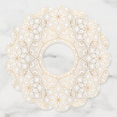 ラグジュアリー マンダラ 4 ワイングラスタグ (正面)