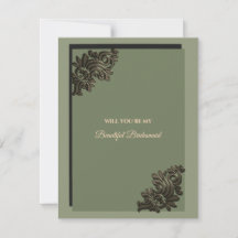 ラグジュアリー モダン サージグリーン ゴールド ブライズメイド 提案