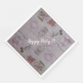 ラグジュアリー モダン ヴィンテージ フローラル ローズ (コーナー)