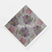 ラグジュアリー モダン ヴィンテージ フローラル ローズ (コーナー)