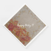 ラグジュアリー モダン ヴィンテージ フローラル ローズ (コーナー)