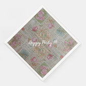 ラグジュアリー モダン ヴィンテージ フローラル ローズ (コーナー)